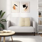 vidaXL Coussin de Dos Crème 60 x 24 x 50 cm tissu