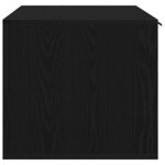 vidaXL Bac à litière pour chat Chêne noir 80 x 50 x 45 cm Bois d'ingénierie