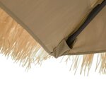 vidaXL Parasol de jardin avec LED et mât en acier marron 300x200x250cm