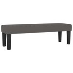 vidaXL Sommier à lattes de lit avec matelas Gris 160x200 cm Similicuir