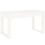 vidaXL Banc de jardin blanc 80x38x45 cm bois massif de pin