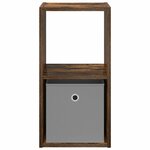 vidaXL Table de chevet 2 Pièces Chêne fumé 30 5 x 27 x 59 5 cm