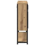 vidaXL Armoire de toilette avec miroir chêne artisanal 60 x 16 x 60 cm