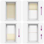 vidaXL Store plissé crème 70x150 cm largeur du tissu 69 4 cm polyester