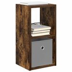 vidaXL Table de chevet 2 Pièces Chêne fumé 25 5 x 22 x 49 5 cm