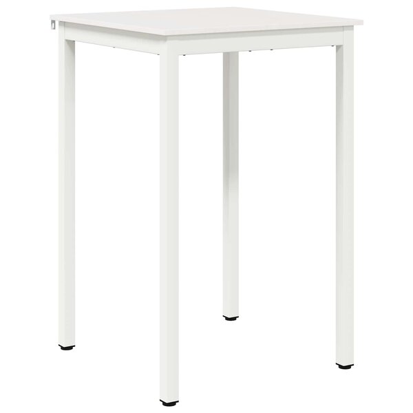 vidaXL Table de bar Blanc 110 x 55 x 105 cm Bois de pin massif