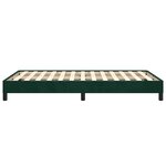 vidaXL Cadre de lit sans matelas vert foncé 120x190 cm velours