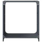 vidaXL Portant de bois chauffage anthracite 60x28x65 cm