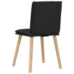 vidaXL Chaises à manger lot de 4 noir tissu