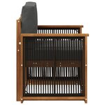 vidaXL Sofa de milieu extérieur Naturel