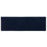 vidaXL Tapis d'escalier 15 Pièces Tissu aiguilleté 65x21x4 cm Bleu