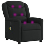 vidaXL Fauteuil de massage inclinable Noir Tissu
