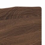 vidaXL Tête de lit Chêne brun 200 cm Bois d'ingénierie