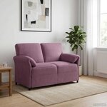 vidaXL Sofa 2 places Pourpre 138 x 83 x 95 cm Velours