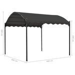 vidaXL Auvent de parasol 3 x 4 m Anthracite