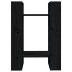 vidaXL Bibliothèque/Séparateur de pièce Noir 41x35x57 cm Pin massif