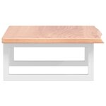 vidaXL Étagère de vasque murale acier et bois de chêne massif