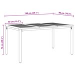Ensemble de Salle à Manger de Jardin 5 Pièces en Poly Rattan Gris Acacia vidaXL