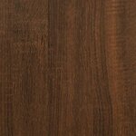 vidaXL Armoire à disques chêne marron 121x38x48 cm bois d'ingénierie