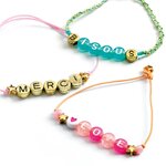 Djeco DJ09839 - Perles alphabets - Bijoux à créer