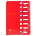 Trieur Extensible En Polypropylène 8 Compartiments Iderama Pp - A4 - Couleurs Assorties - X 8 - Exacompta