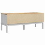 vidaXL Banc de couloir FLORO Blanc 115 x 40 x 45 cm Bois de Pin Massif