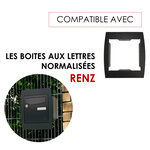 Support grillage rigide & palissade noir mat sablé ral 9005ms