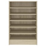 vidaXL Armoire à chaussures Chêne Sonoma 60x35x92 cm Bois d’ingénierie