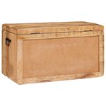 vidaXL Boîte de Rangement 70 x 35 x 40 cm bois de manguier massif