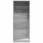 vidaXL Garde-robe sonoma gris 80x50x200 cm bois d'ingénierie