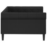 vidaXL Lit de jour sans matelas noir 100x200 cm similicuir