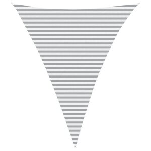 vidaXL Voile d'ombre Gris clair et blanc 4 x 5 x 5 m