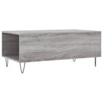 vidaXL Table basse Sonoma gris 90x50x36 5 cm Bois d'ingénierie