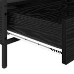 vidaXL Table basse Chêne noir 100 x 51 x 45 cm Bois d'ingénierie