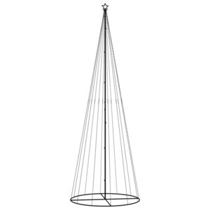 vidaXL Arbre de Noël cône 732 LED Blanc chaud 160x500 cm