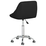 Chaise fauteuil siège de bureau informatique étude pivotante similicuir noir 02_0024052
