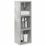 vidaXL Armoire murale de salle de bain Gris Béton 20 x 16 x 62 5 cm
