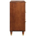 vidaXL Ensemble de Meubles de Rangement 2 Pièces Marron 60 x 33.5 x 75 cm