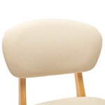 vidaXL Tabourets de bar lot de 2 crème tissu