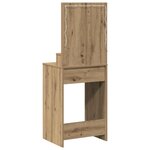 vidaXL Table de Toilette avec tiroir Chêne artisanal 50 x 41 x 135 cm