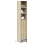 vidaXL Buffet avec LED chêne sonoma 36x32 5x200 cm bois d'ingénierie