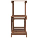 vidaXL Support à fleurs 58x25x51 cm bois massif de sapin