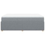 vidaXL Sommier à lattes de lit avec matelas Gris clair 140x200cm Tissu