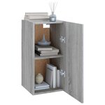 vidaXL Meubles TV Sonoma gris 30 5x30x60 cm Bois d'ingénierie