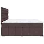 vidaXL Sommier à lattes de lit avec matelas Marron foncé 200x200 cm