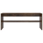 vidaXL Meuble TV Chêne fumé 100 x 30 x 40 cm Bois d'ingénierie
