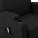 vidaXL Fauteuil Noir Similicuir