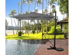 Parasol jardin déporté - 2.5 x 2.5 m - Gris