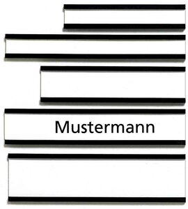 Porte étiquettes magnétique « C » 75 x 20 mm Avec Bristol Pqt de 10 FRANKEN