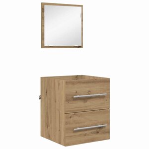 vidaXL Ensemble de mobilier de salle de bain Marron 41 x 38 5 x 48 cm